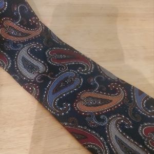 Montagu tie 100% silk Paisley designed Blue